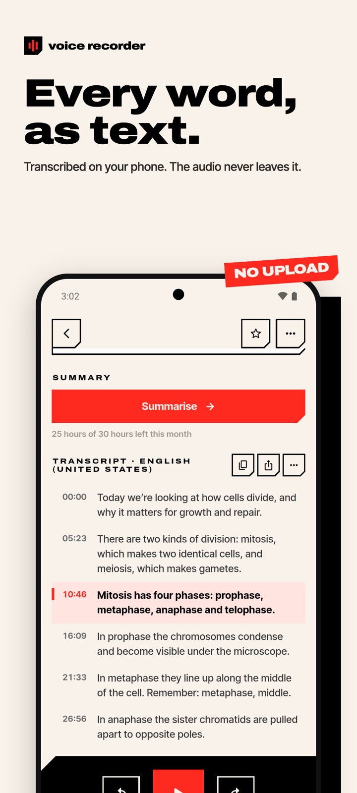 Voice Recorder: Transcribe AI screenshot 3